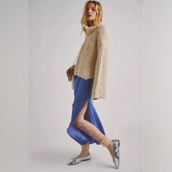 NWOT Free People Canyon Pullover Mock Neck Sweater - Picture 4 of 6